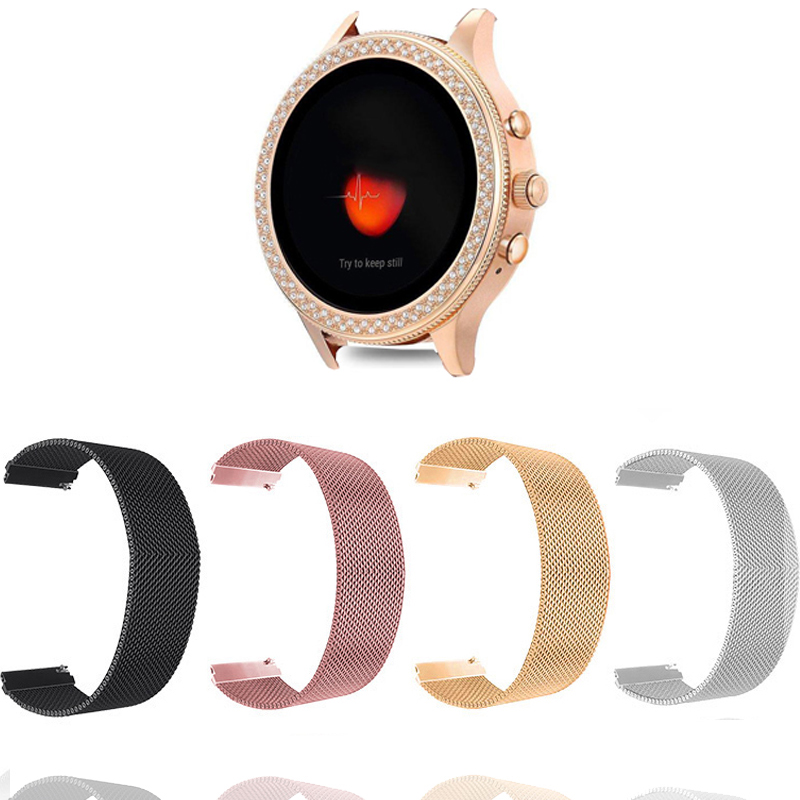 Fossil Watches Smartwatch Gold - Pulseira Milanese Loop para relógio inteligente