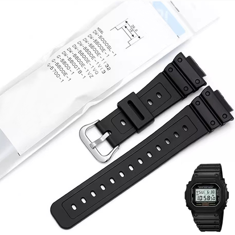 Smartwatch Casio Watches For Men - Pulseira de silicone pequena e quadrada