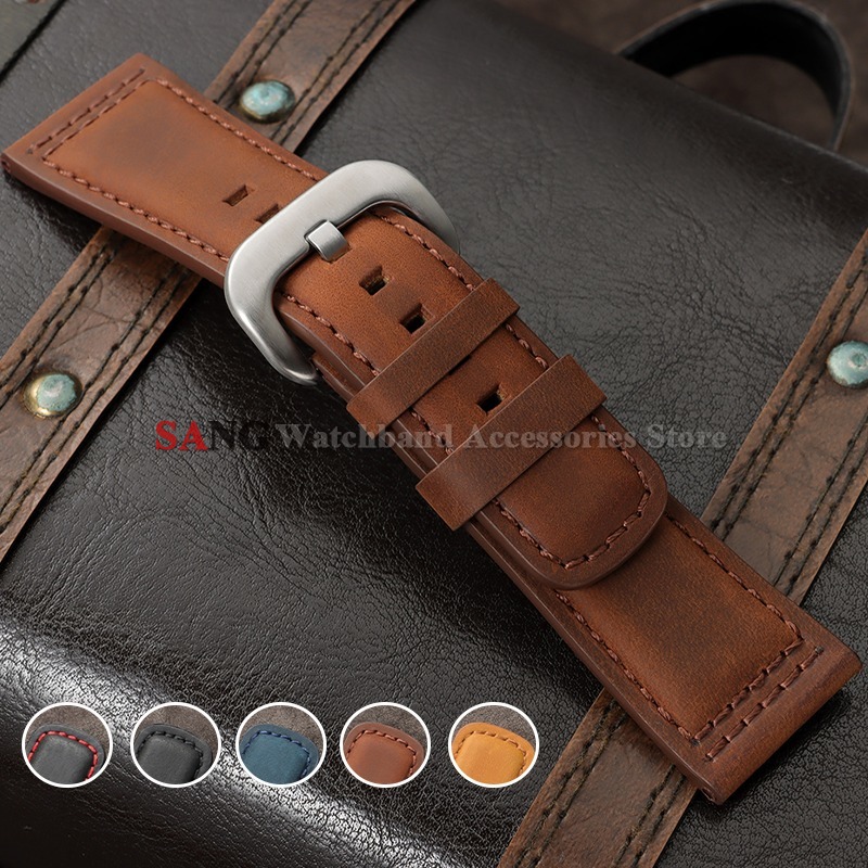 Smartwatch Vintage Watches For Men - Pulseira de couro vintage de 28mm,