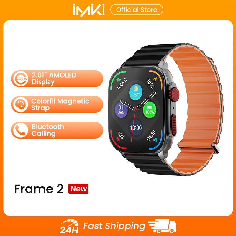 Smartwatch Health Watches - Relógio Inteligente IMIKI Frame 2 com