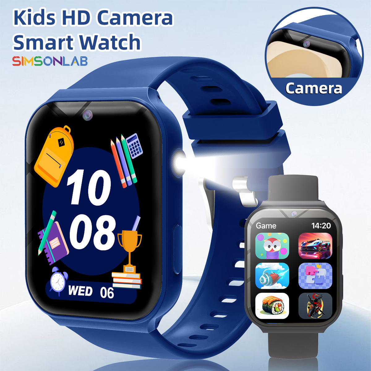 Smartwatch Watches For 12 Year Old Boy - Parceiros de Estudo para Crianças: Câmera