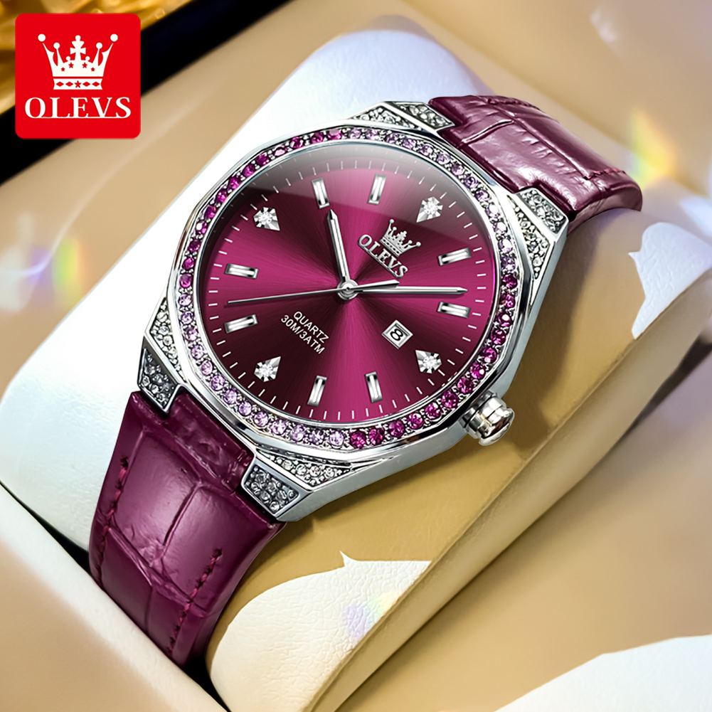 Minimalist Thin Watch - Olevs relógios femininos originais diamante colo