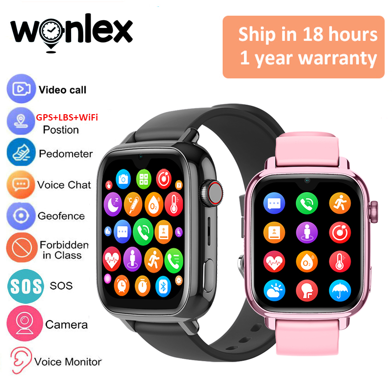 Smartwatch Watches For Children - Wonlex kt34 relógio inteligente infantil 4g