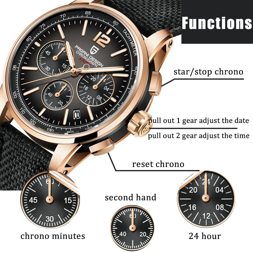 Anti-Magnetic Watch - Pagani design novo relógio masculino 41mm