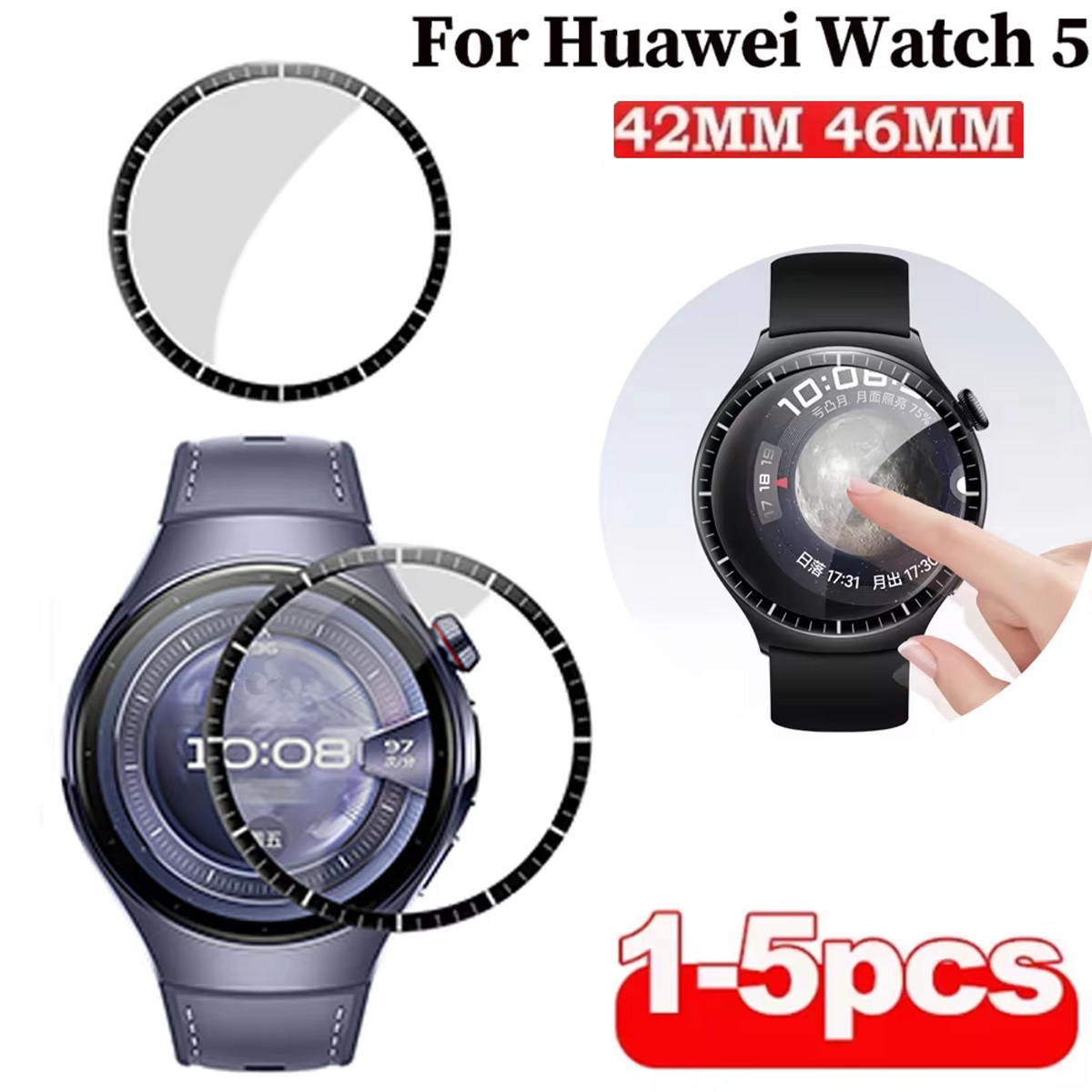 Smartwatch Watch Huawei - 1-5 pces protetor de tela macia