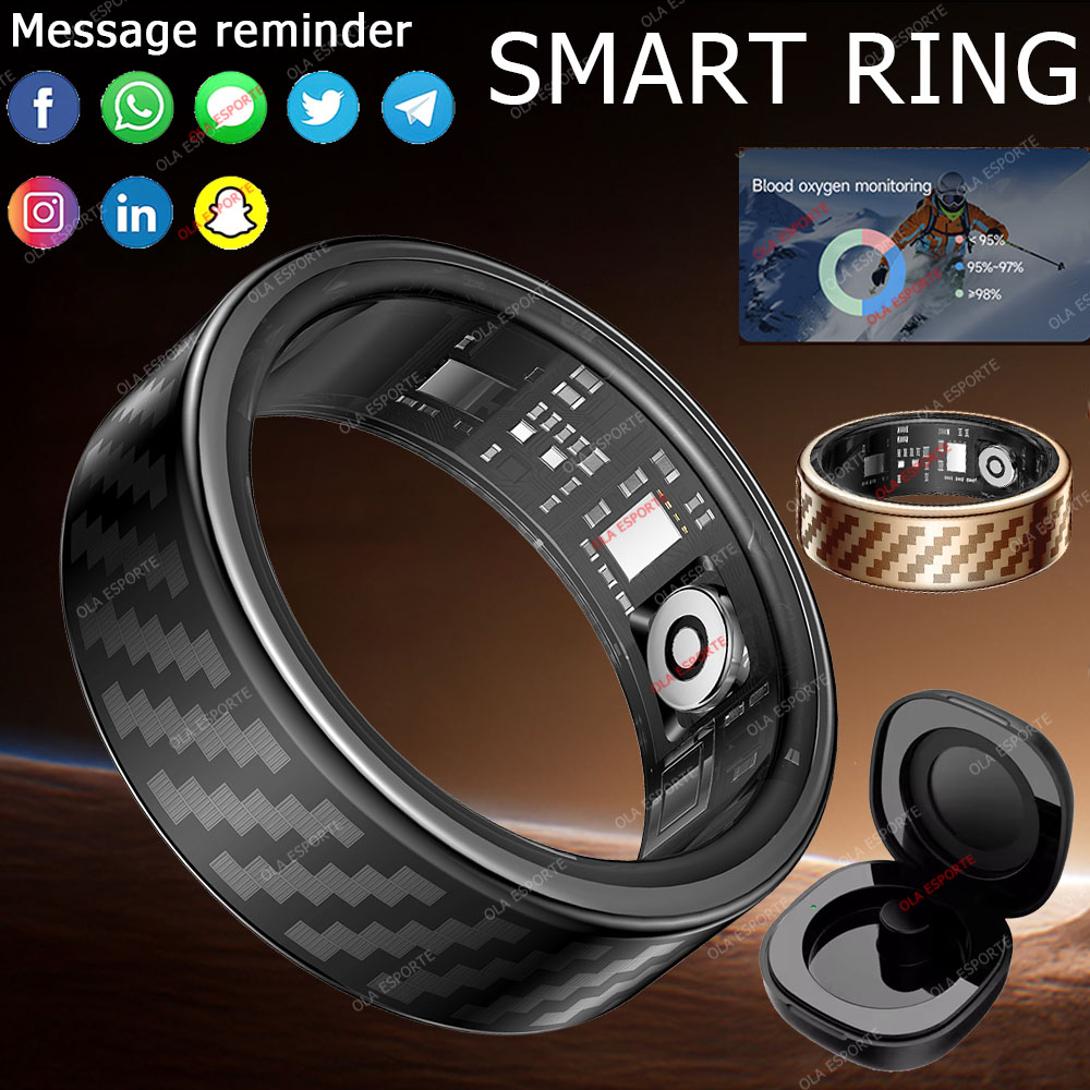 Smartwatch Health Watches - Mais novo anel inteligente chamada mensagem