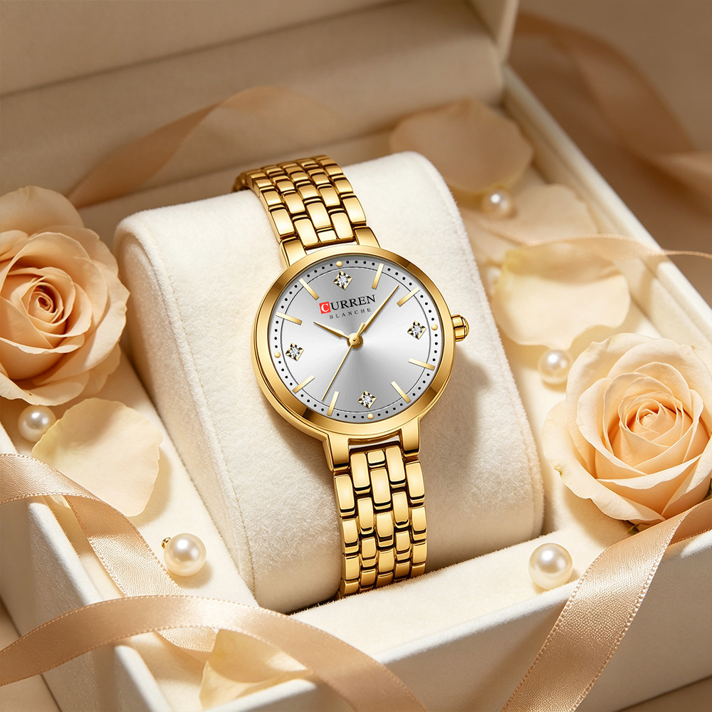 Minimalist Thin Watch - Relógio de pulso feminino minimalista CURREN