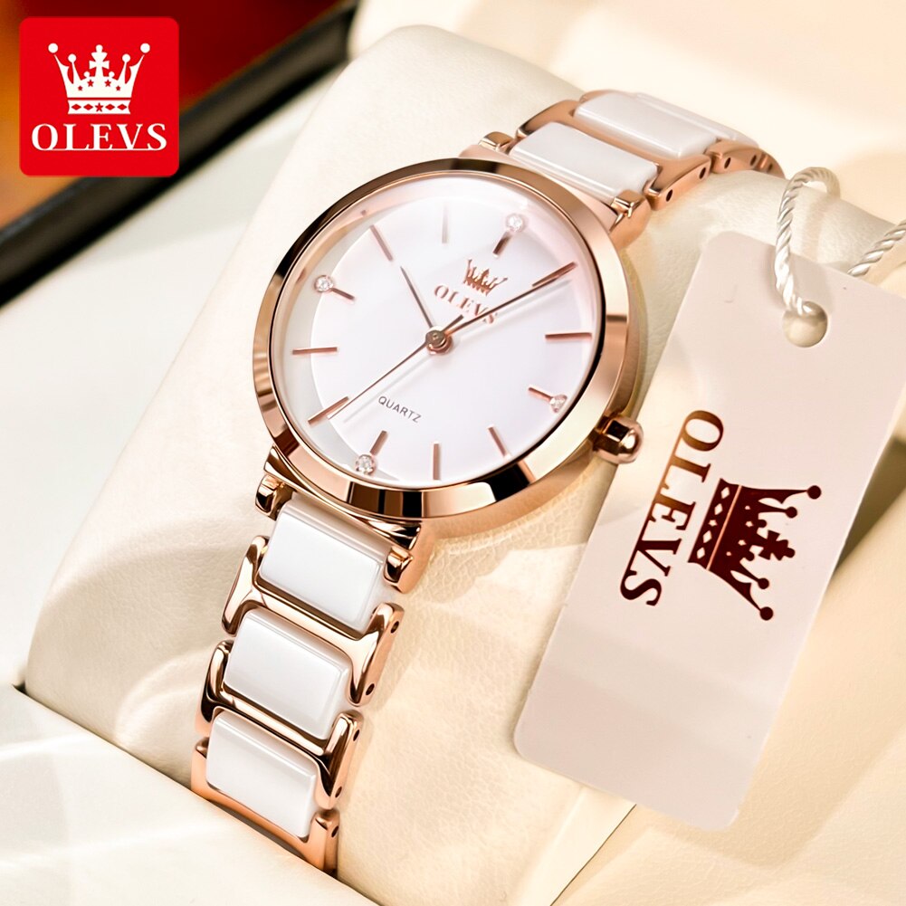 Minimalist Thin Watch - OLEVS-Relógio De Pulso De Quartzo De