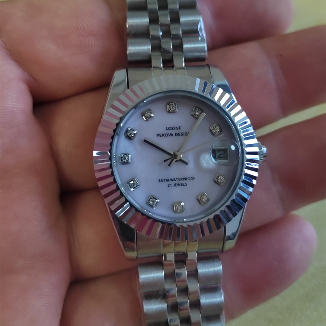 Lgxige cristal feminino pulsei - Minimalist Thin Watch avaliação e preço