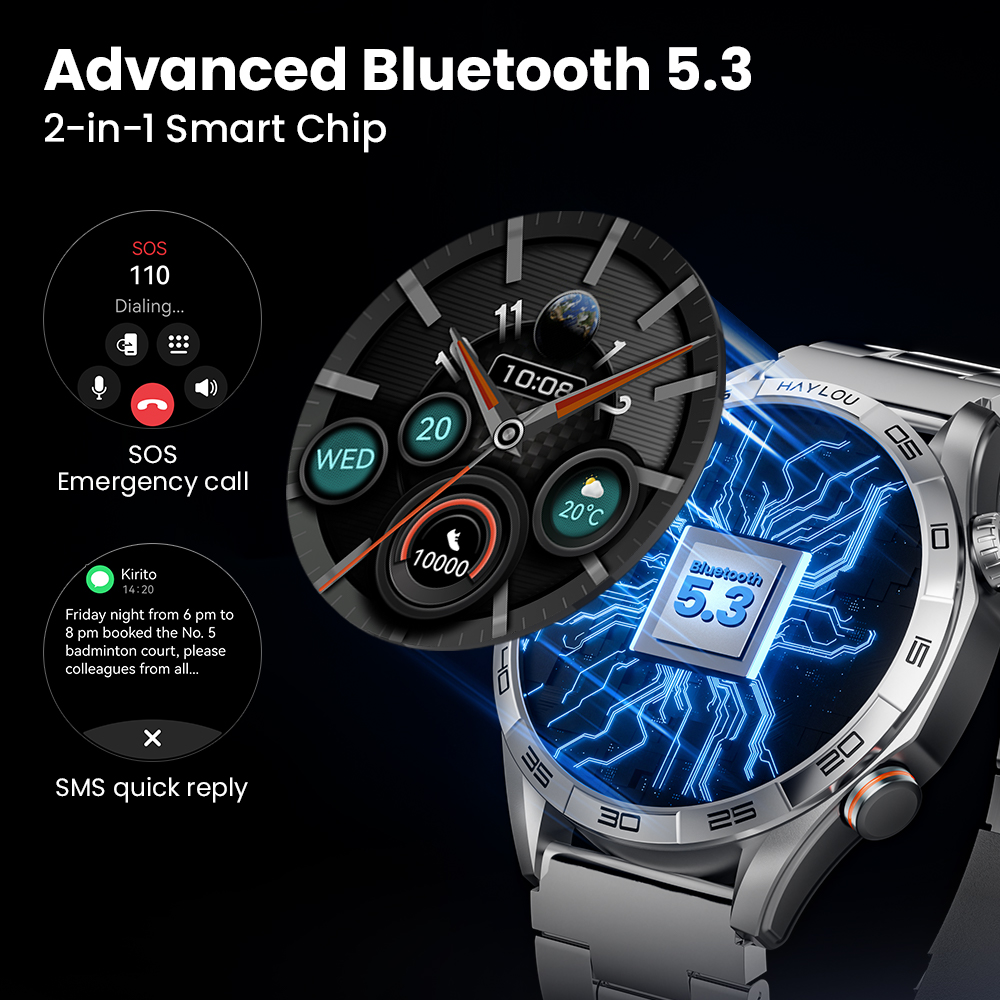HAYLOU Solar 5 Chamada por Voz - Hybrid Smartwatch avaliação e preço