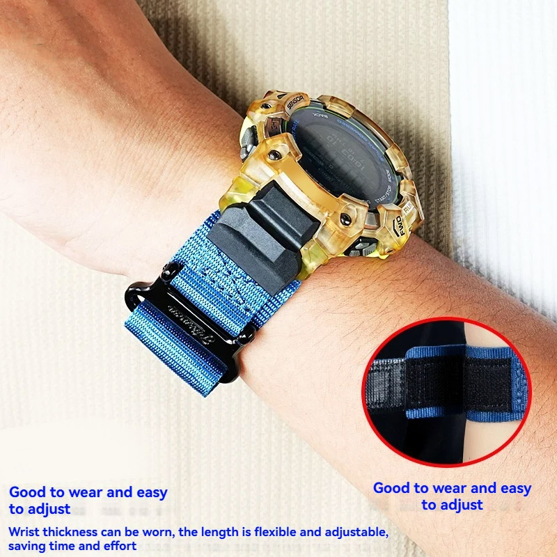 Gbd h1000 pulseira de lona par - Smartwatch Casio Watches For Men avaliação e preço