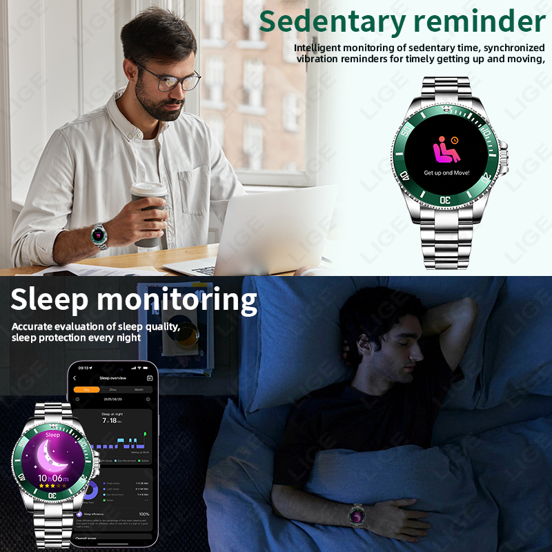 Relógio Inteligente LIGE 2026, - Hybrid Smartwatch avaliação e preço