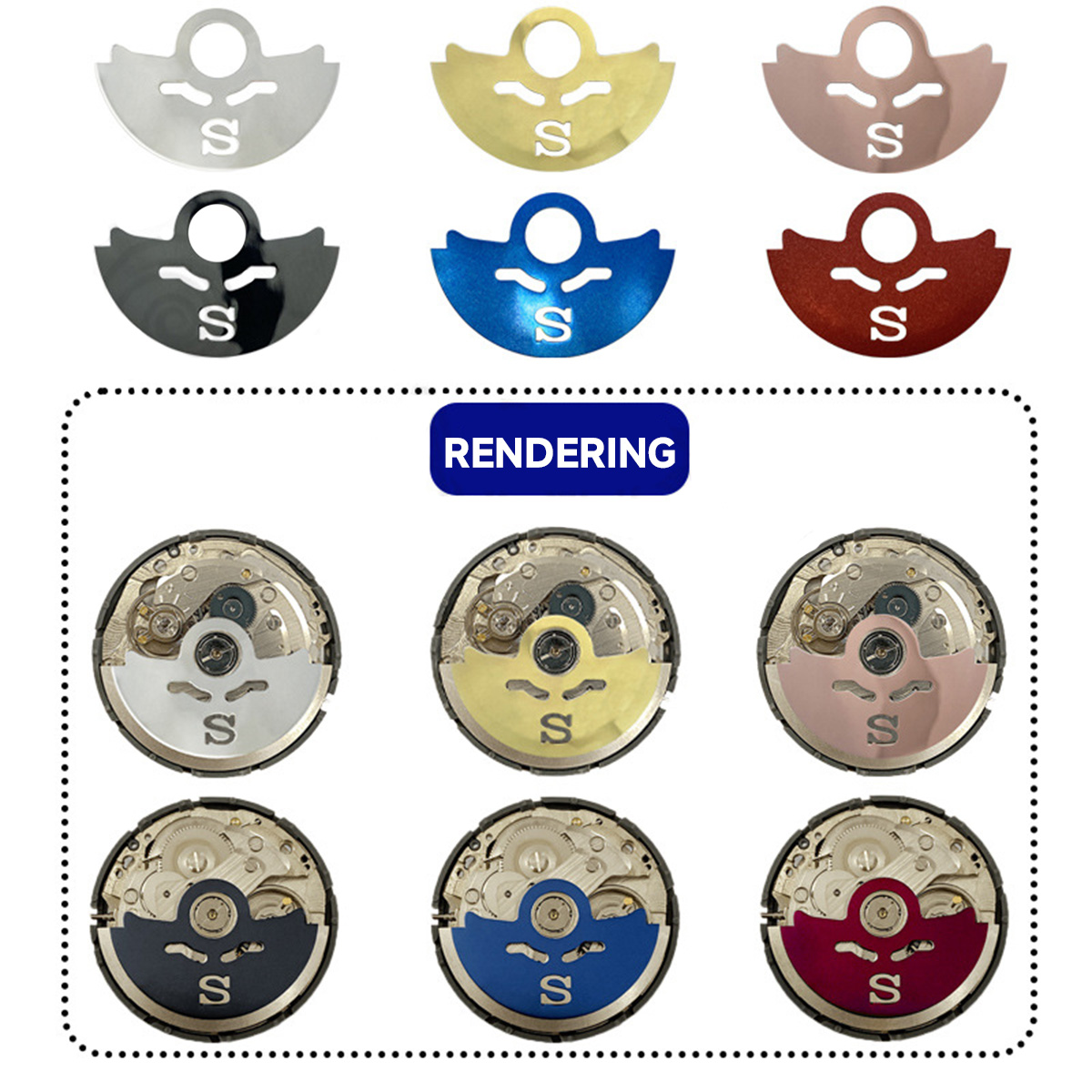 Adesivo Metálico para Rotor de - Watch Movement Rotor avaliação e preço