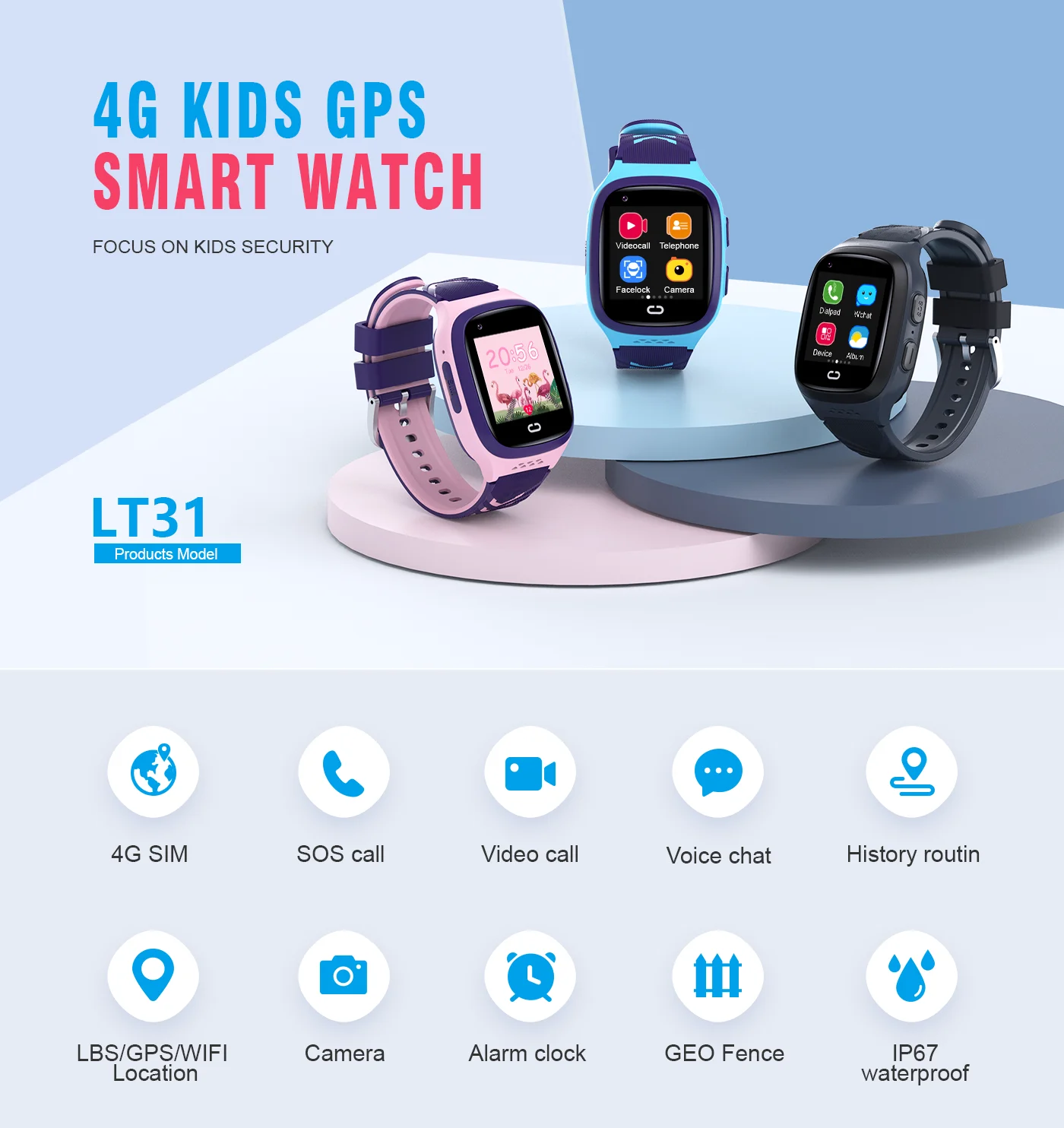 4g crianças smartwatch sos à p - Smartwatch Watches For Children avaliação e preço