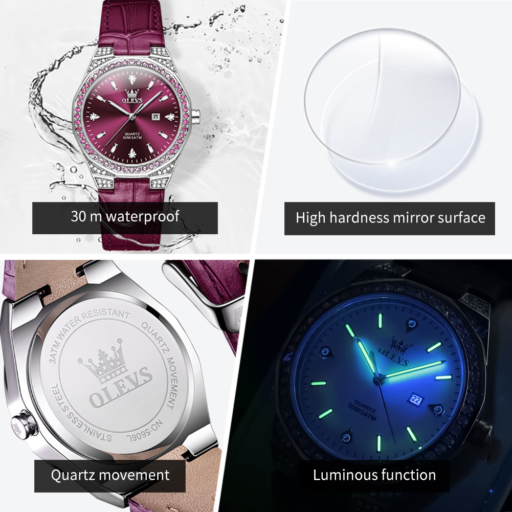Olevs relógios femininos origi - Minimalist Thin Watch avaliação e preço