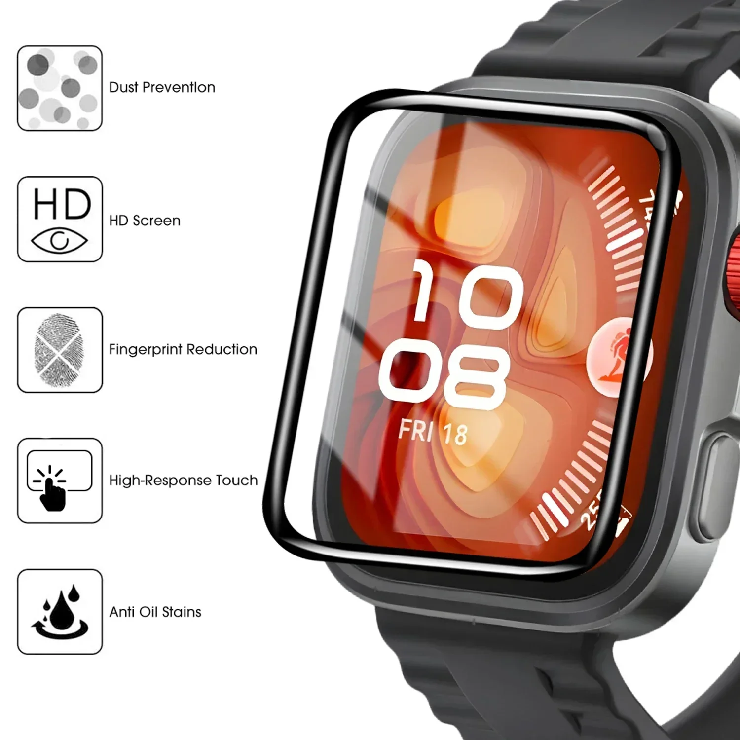 Película curvada 9d para huawe - Smartwatch Watch Huawei avaliação e preço