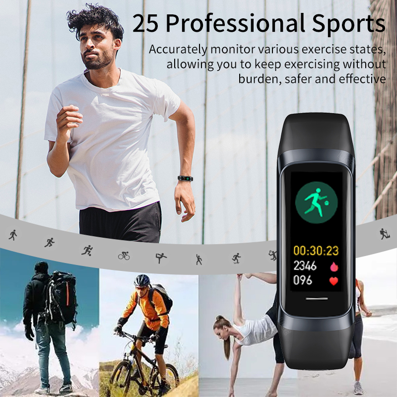 LIGE 1.1 Polegada Amoled Monit - Smartwatch Slim Watches For Men avaliação e preço