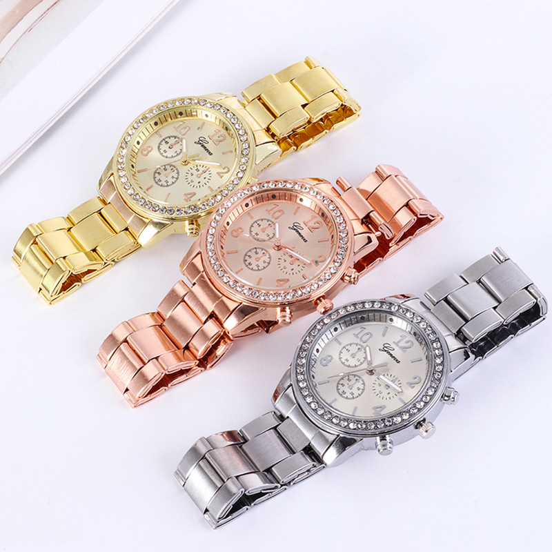 Relógio feminino dourado geneb - Minimalist Thin Watch avaliação e preço