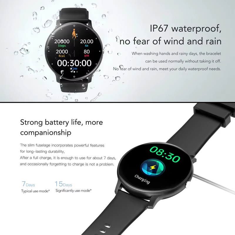Novo Smartwatch Ultra-Fino 202 - Smartwatch Slim Watches For Men avaliação e preço