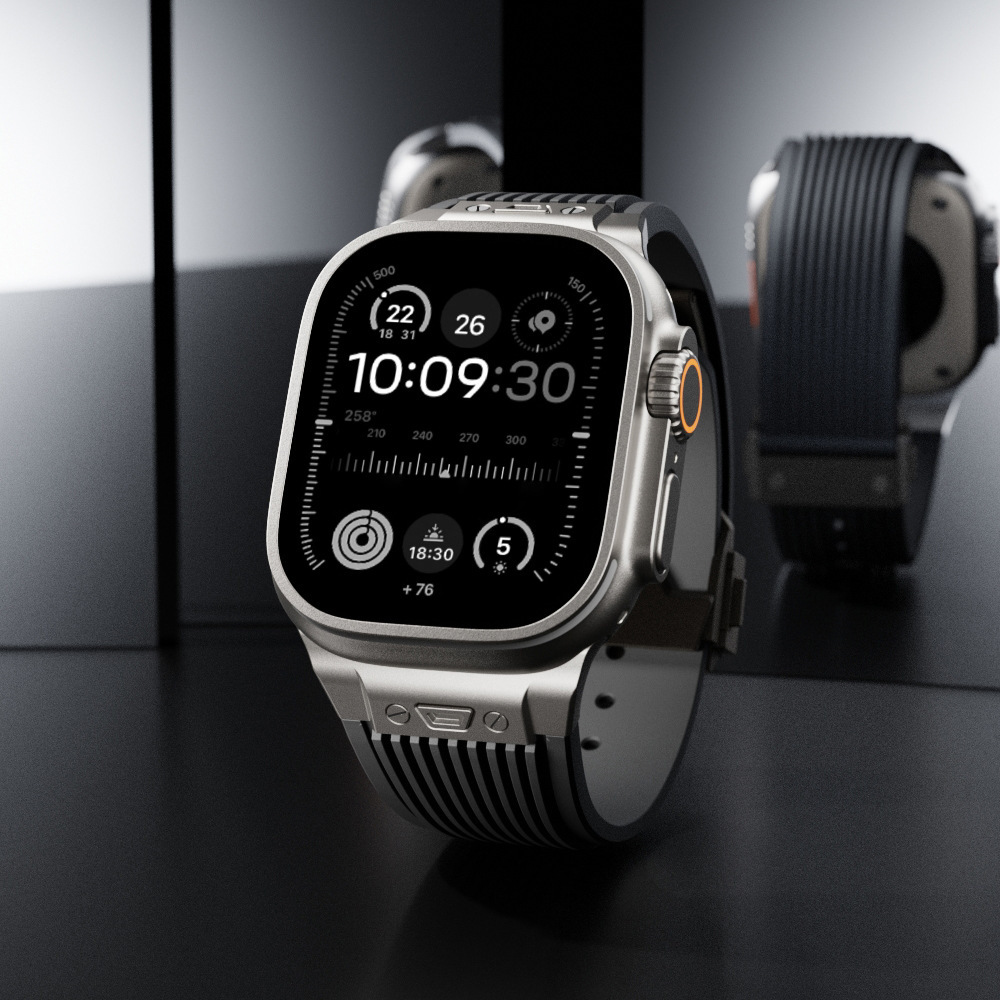 Pulseira de silicone para appl - Smartwatch Slim Watches For Men avaliação e preço