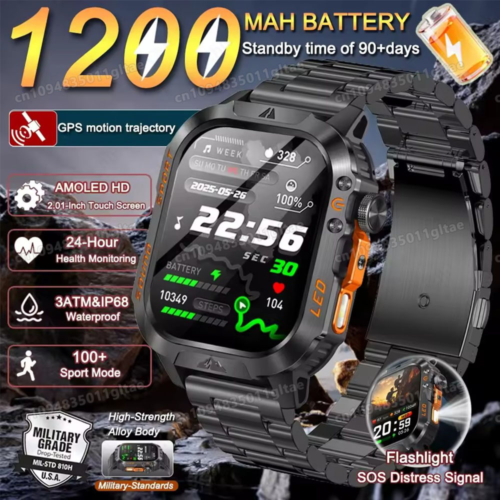 Novo Smartwatch Militar 2026 p - Smartwatch Health Watches avaliação e preço