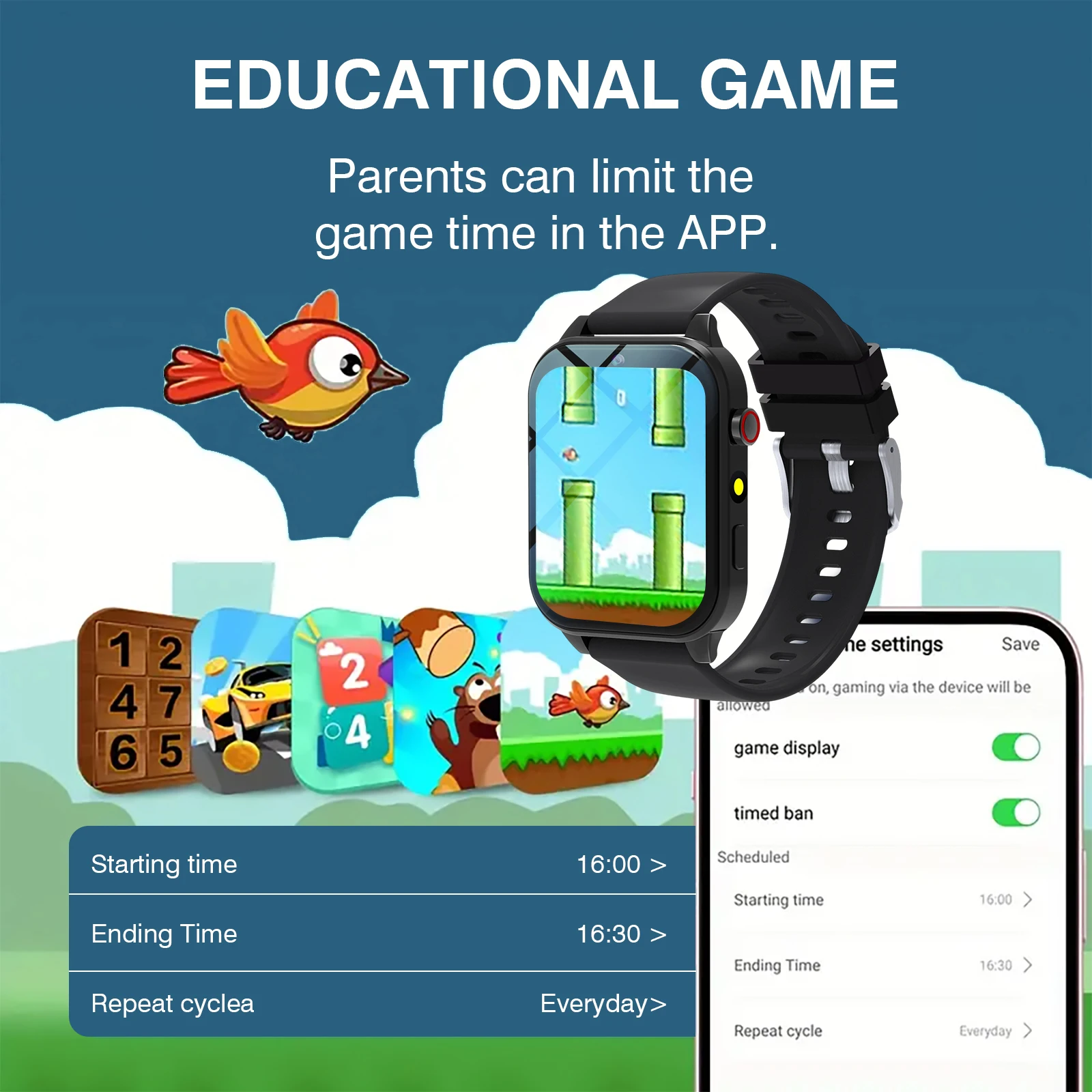 Relógio inteligente infantil c - Smartwatch Watches For Children avaliação e preço