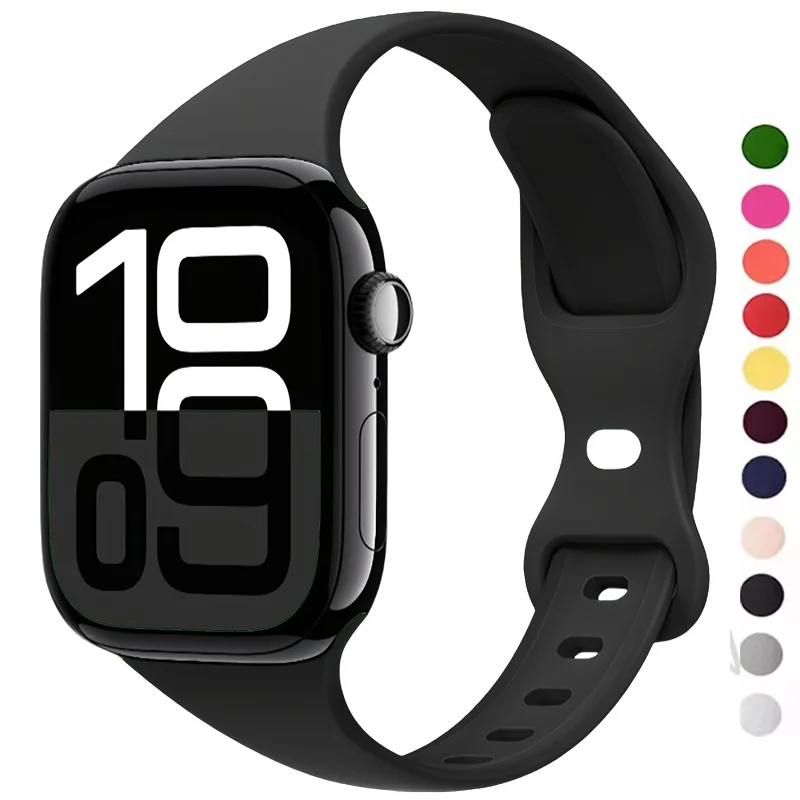 Pulseira de silicone fina para - Smartwatch Slim Watches For Men avaliação e preço