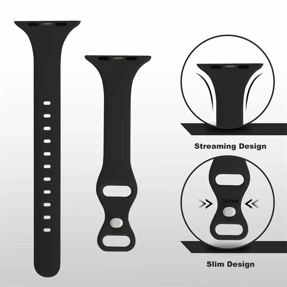 Pulseira de silicone fina para - Smartwatch Slim Watches For Men avaliação e preço