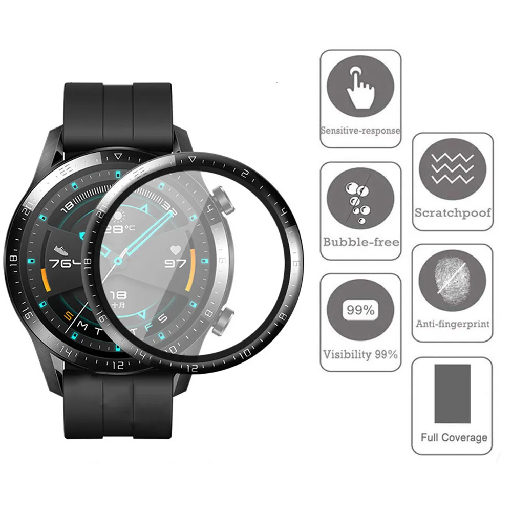1-3 pces hd protetor de tela c - Smartwatch Watch Huawei avaliação e preço