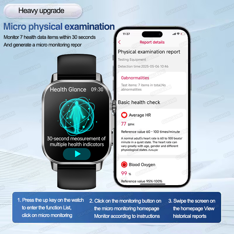Novo Relógio Inteligente de Di - Smartwatch Health Watches avaliação e preço