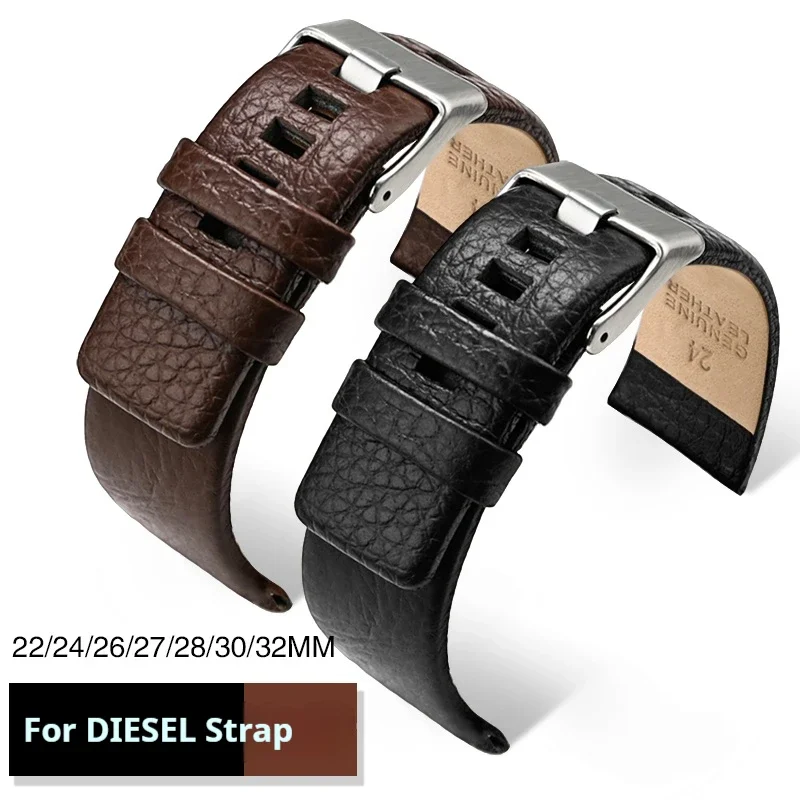 Pulseira de couro genuíno 22mm - Diesel Watches Smartwatch avaliação e preço