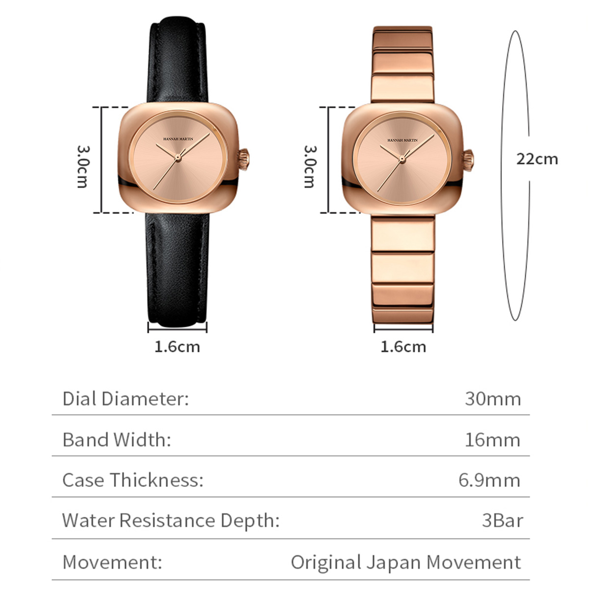 Relógio Feminino HANNAH MARTIN - Anti-Magnetic Watch avaliação e preço