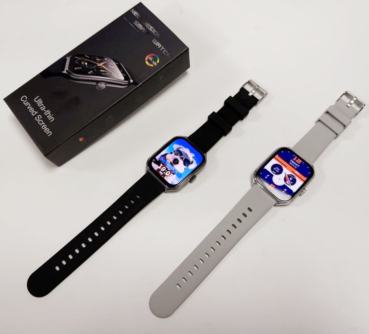 Moda ultra-fino amoled smartwa - Smartwatch Slim Watches For Men avaliação e preço