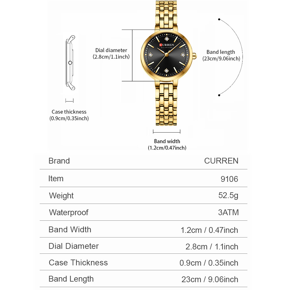Relógio de pulso feminino mini - Minimalist Thin Watch avaliação e preço