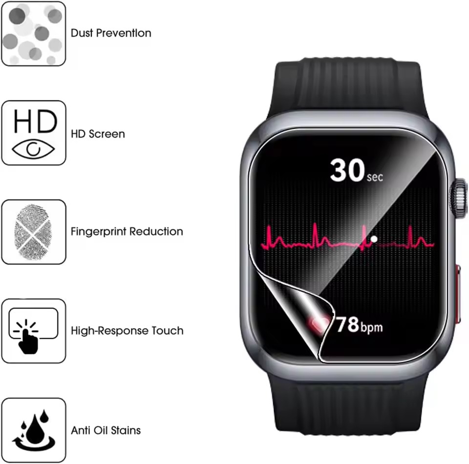 3 pçs tpu filmes de hidrogel p - Smartwatch Watch Huawei avaliação e preço