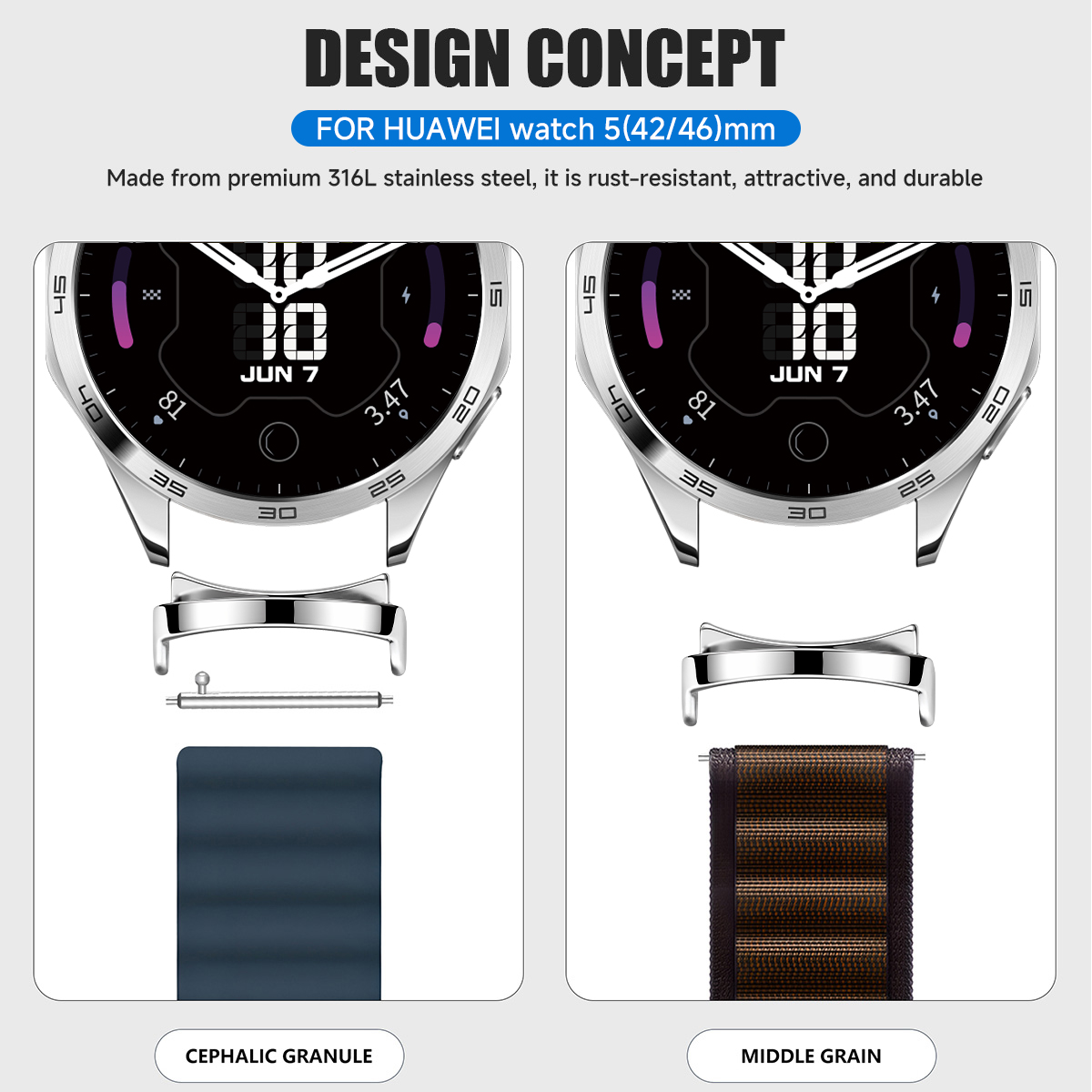 Adaptador (2 Peças) para Huawe - Smartwatch Watch Huawei avaliação e preço